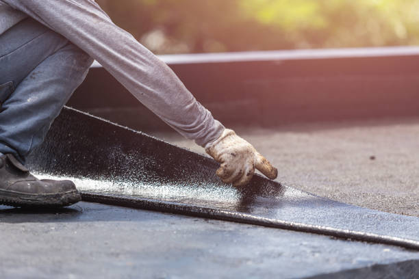 Professional Waterproofing technician working in Silver Springs, NY